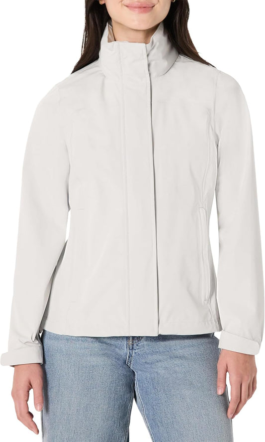 Women's Regular-Fit Packable Lightweight Waterproof Rain Jacket