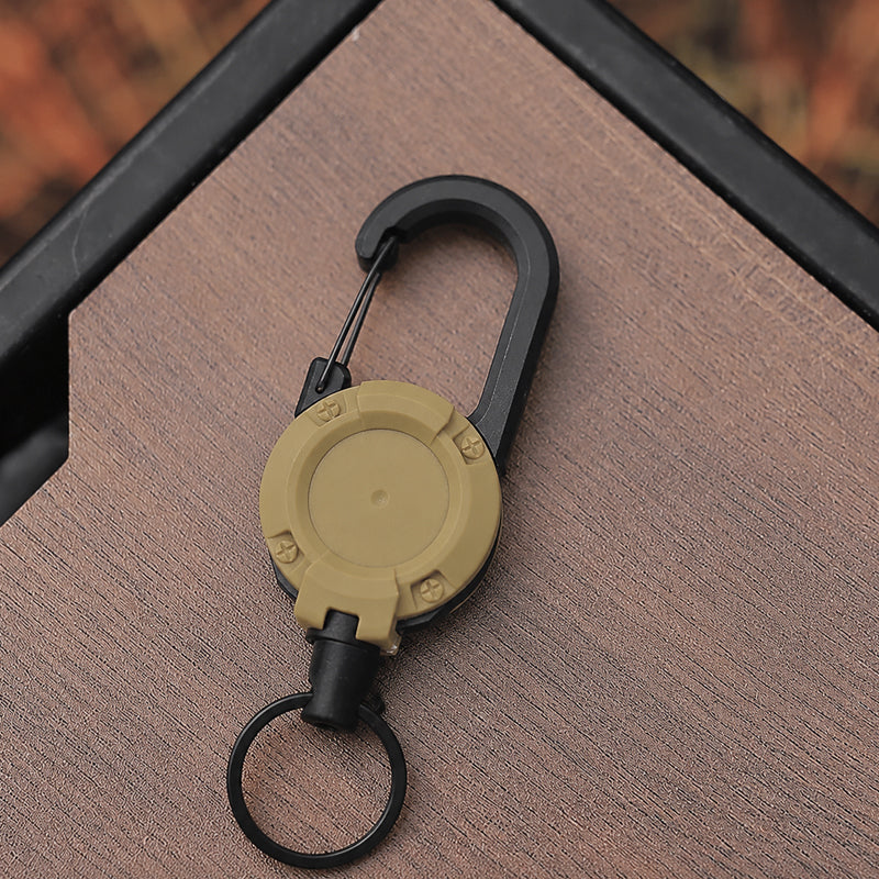 New Multifunctional Retractable Pull Reel Carabiner Keychain
