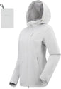 Women's Rain Jacket Packable Waterproof Lightweight Raincoat with Hood Hiking Cycling Golf Travel Windbreaker