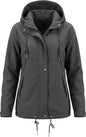 Rain Jacket Women Waterproof Lightweight Drawstring Zip Rain Coats Hiking Outdoor Travel Windbreaker with Hood