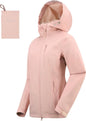 Women's Rain Jacket Packable Waterproof Lightweight Raincoat with Hood Hiking Cycling Golf Travel Windbreaker
