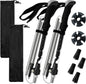 Collapsible Trekking Poles for Hiking - Lightweight Foldable Hiking Poles, 2 Pack Adjustable Aluminum Walking Sticks with for Men, Women, Kids, Seniors, Walking Poles for Backpacking, Camping, Travel