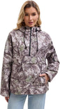 Rain Jacket Women, Women’s Lightweight Anorak Pullover Hoodie Jacket, Water-Resistant
