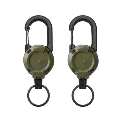 New Multifunctional Retractable Pull Reel Carabiner Keychain