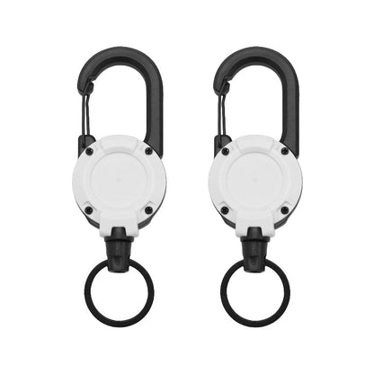 New Multifunctional Retractable Pull Reel Carabiner Keychain